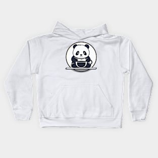 Panda Coffee: Caffeine and Cuteness Kids Hoodie